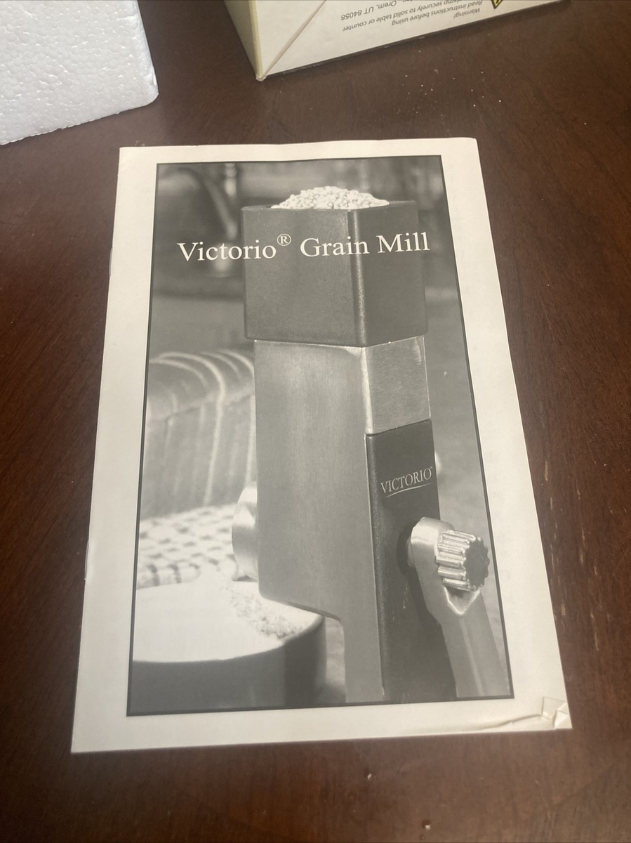Moulin à Grains Manuel VICTORIO Deluxe VKP-1024 – Avec Base à Serrage, Neuf Sous Emballage
