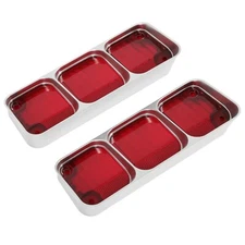 Tail Light Lamp Lens Upper L+R W/O Bulbs For Oldsmobile Cutlass 442 Supreme 1972