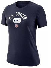 Nike Women's USMNT Soccer Team USA Legend Navy T-Shirt Size M New