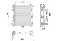 Mahle CR 2707 000P KüHler, MotorküHlung FüR Alfa Romeo