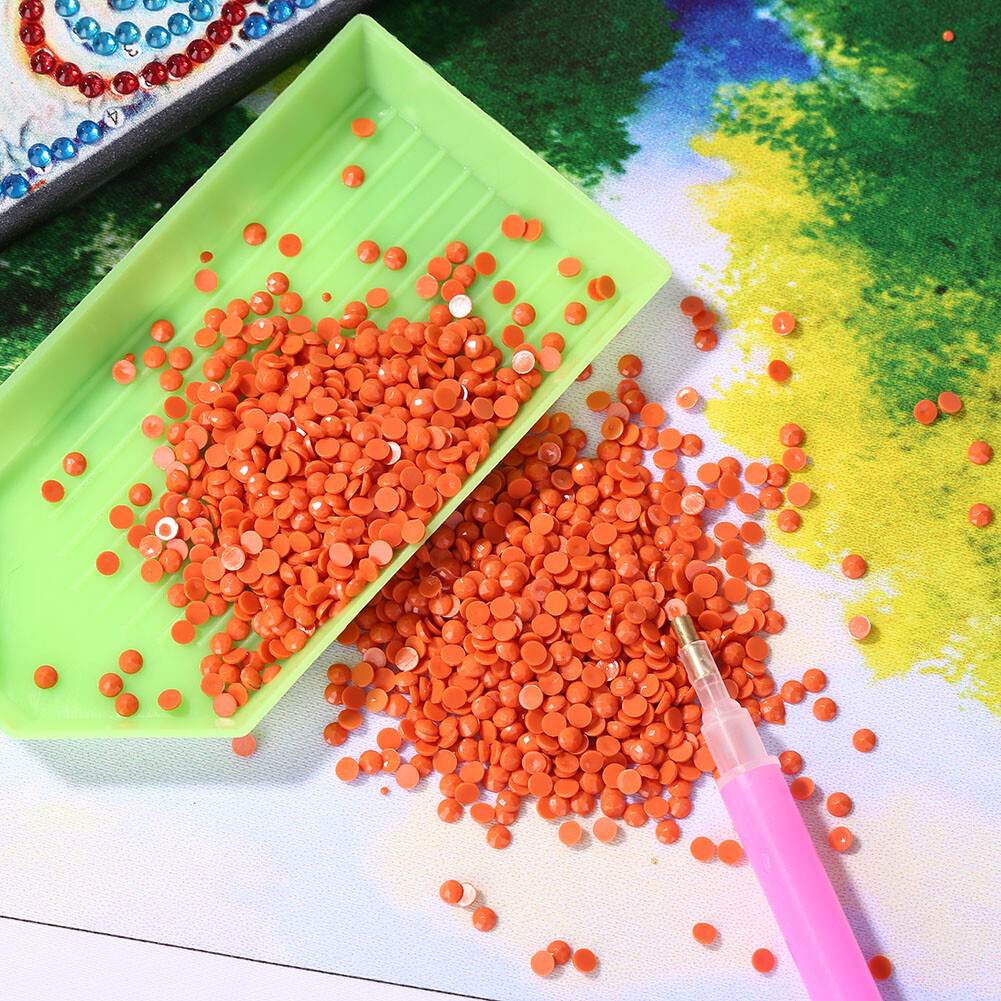 1 Pack Resin Beads Round Drill Diamond Rhinestone Diamond Painting