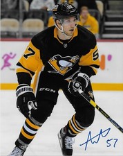 Autographed Pittsburgh Penguins Anthony Angello 8x10 Photo #4 Original