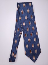 Graham  Lockwood Mens Formal Necktie 57"Lx4"W Blue Neck Tie