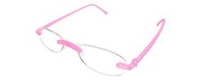 Calabria 715 Women's Rimless Flexie Reading Glasses in Fuschia Pink 2.75 48 mm