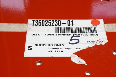 2️⃣ New TORO DISK-TWIN SPINNER T36025230-01, MH-400 RED Ships FREE | eBay