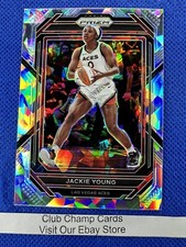 2023 #121 Jackie Young WNBA Panini Prizm Basketball Ice Prizm Aces