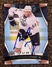 SHELDON SOURAY Signed 2009 Upper Deck Ovation Card Edmonton Oilers
