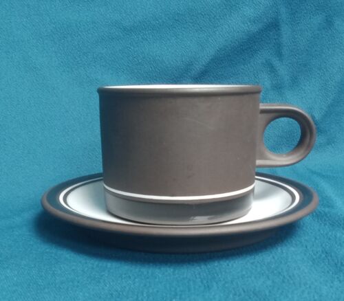 Hornsea Lancaster Vitramic Contrast Tea Cup and Saucer - Afbeelding 1 van 5