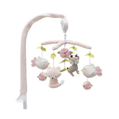 Living Textiles Baby Musical Mobile - Ava Birds | Crib Toy, Knitted Woodland ...