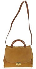 GOLDPFEIL Brown Nubuck Leather Crossbody Boston Tote Travel Bag Germany Unisex