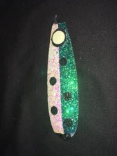 High Percentage Salmon Trolling Spoon With Hyper Vis Tape Not Paint 4 3/4”