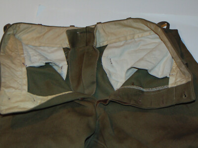 Pantalon D'équitation Vintage 1910-20s - Taille 30 - Patches Cuir & Boutons