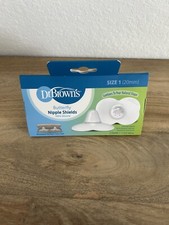Dr. Brown's Butterfly Nipple Shields with Sterilizer Case Size 1 - New