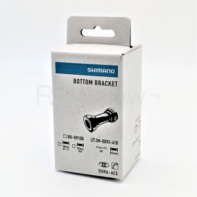 Shimano Dura-Ace SM-BB92-41B,Press-Fit 86.5mm BB Bottom Bracket Black Road Bike