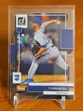 2022 Panini Chronicles Tylor Megill Clearly Donruss Rated Rookie card Mets