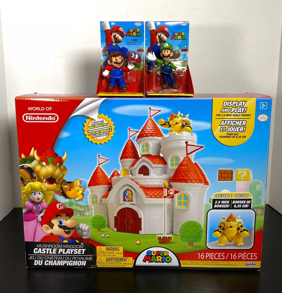 World of Nintendo - Jeu du château du royaume du champignon Deluxe -  Figurines - LDLC