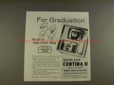 1958 Zeiss Ikon Contina II Camera Ad - For Graduation!