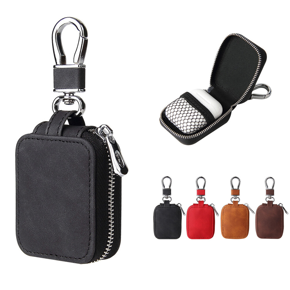 For Apple AirPods 4 3 Pro 2/1 Case Leather Storage Bag Protect Cover W/ Keychain-image