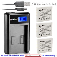 Kastar Battery LCD Charger for Pentax D-Li8 D-Li85 Pentax Optio SVi Optio T10