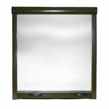 Zanzariera avvolgibile a rullo riducibile frizione porte finestre in kit marrone