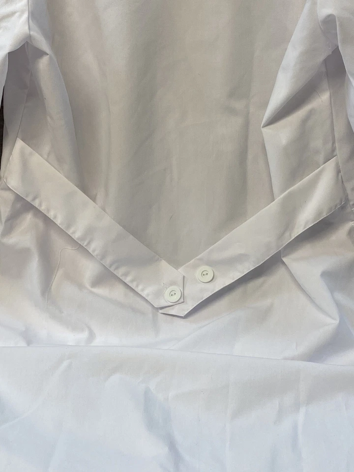 Meta Lab Coat White Unisex Size S 42x36 New  - Image 4 of 4