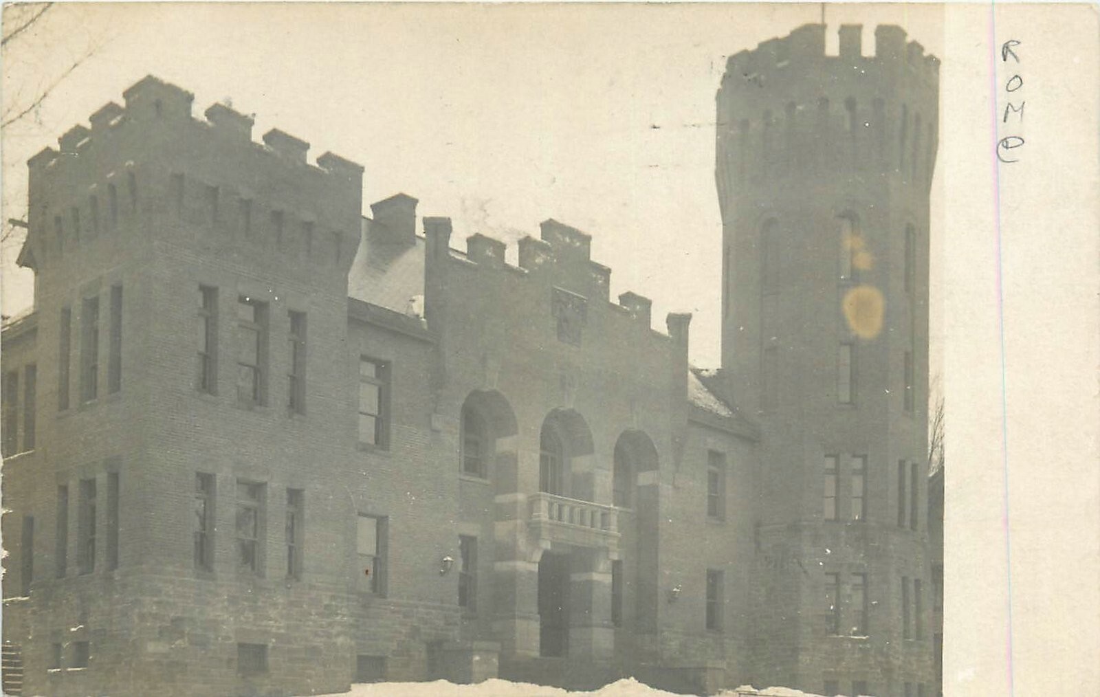 1908 Rome New York Armory occupation RPPC Postcard 25-4592