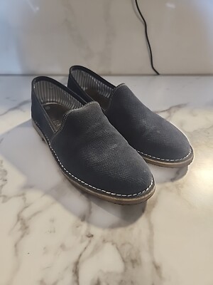 Spada Roma Italian Navy Blue Mens Slip On Loafers EUR Size 37 EUC 