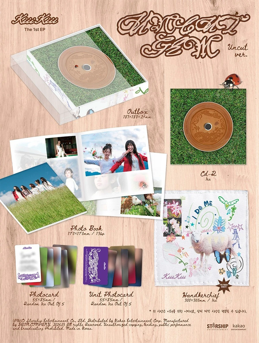 kiiikiii uncut gem makestar うさぎ トレカ KIIIKIII [UNCUT GEM] The 1st EP Album UNCUT Ver/CD+Photo Book+Card