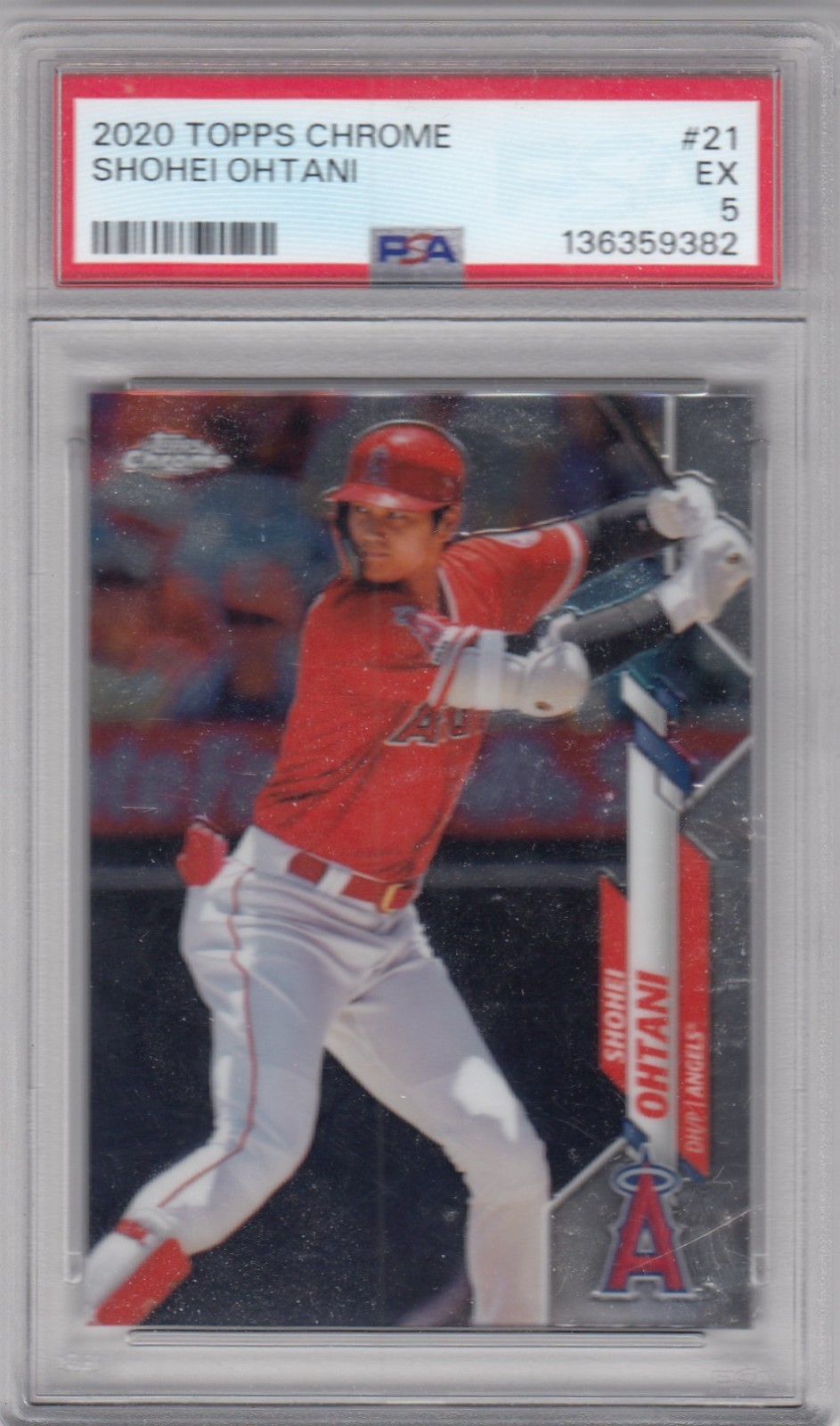 2020 Topps Chrome SHOHEI OHTANI #21 PSA 5 ZU view 1