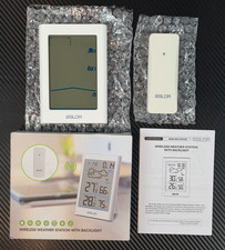 BALDR Black Wireless Weather Station With Backlight White Open Box