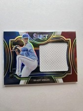 2021 Panini Select #HRJS-BS Brady Singer Horizontal Rookie Jumbo Swatch /99 AA64