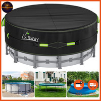 Poolabdeckung 420D Uv-Schutz FüR Oberirdische Pools Mit Kordelzug 549 Cm