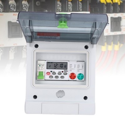 Outdoor Distribution Box 32A Electrical Time Control Switch Programmable Dig SET