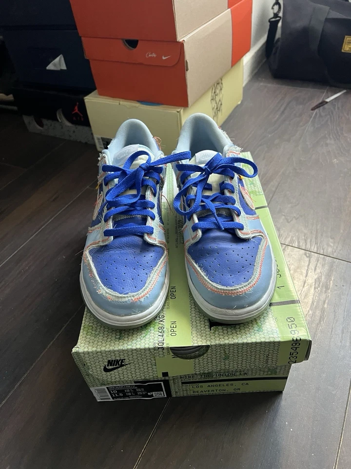 Size 9 - Nike Dunk Low x Union LA Passport Pack - Argon, photo 3 of 5