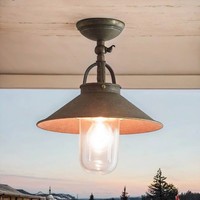 Deckenleuchte AußEnlampe E27 Messing Antik Bronze Premium Maritim Handarbeit