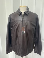 New Marks and Spencer Men’s Genuine Leather Tailored Fit Jacket Size XXL RRP£199