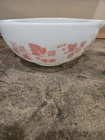 VINTAGE PYREX PINK GOOSEBERRY 443 CINDERELLA MIXING BOWL, 2 1/2 QT.