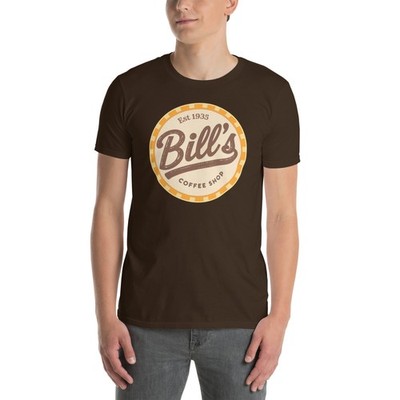 Bill Coffee Shop Lucky Chip | Recovery T-Shirt Inspiring Sobriety 