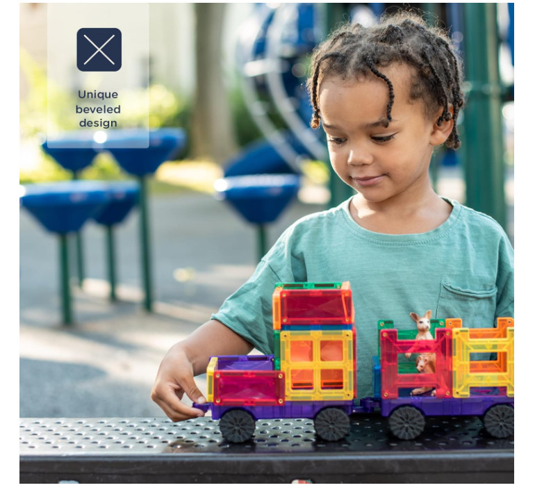 Connetix Rainbow Transport Pack – 50‑Piece Magnetic Building Set - Free Shipping
