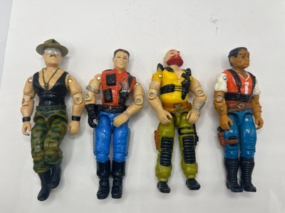 G.I. Joe - 1986 SGT. SLAUGHTER & HIS RENEGADES - RED DOG, TAURUS & MERCER -Nice!