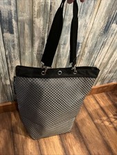 Reisenthel Shopper Tote Borsa Shopping Quadrata Grigio Tessuto Zip Top 16" x 16"