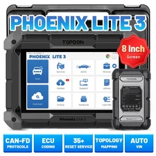 TOPDON PHOENIX LITE 3 PRO Auto Diagnostic Scanner Tool Programming TPMS Plus MAX