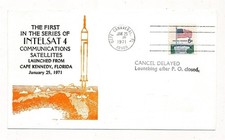 D413415 USA Spacecover Intelsat 4 satellite comunicazioni 1971