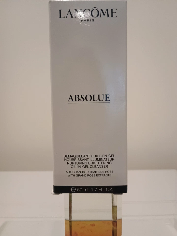 Lancôme Absolue Aceite en Gel Limpiador Extractos Grand Rose Jabón Facial 1.7oz/50ml Nuevo Foto 4 de 4