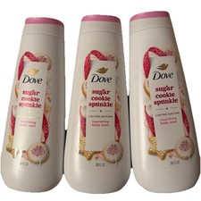 DOVE 3 Limited Edition Sugar Cookie Sprinkle Body Wash 20 fl oz