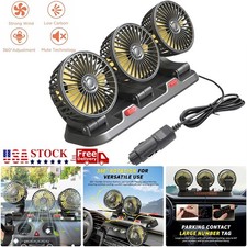 12v 360 Portable 3-head Car Cooling Fanfans For Vehicles Cars Trucks Dashboard 12v 360 Portable 3-head Car Cooling Fanfans For Vehicles Cars Trucks Dashboard