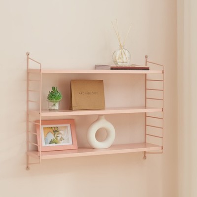 Modulares Wandregal Strängnäs Peachy Beige [en.casa]