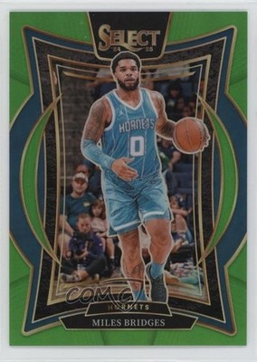 2024-25 Panini Select Concourse Neon Green Prizm 9/75 Miles Bridges #8 1o3m