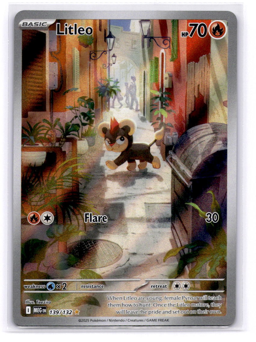 Litleo Illustration Rare ME01: Mega Evolution 139/132 LP-NM