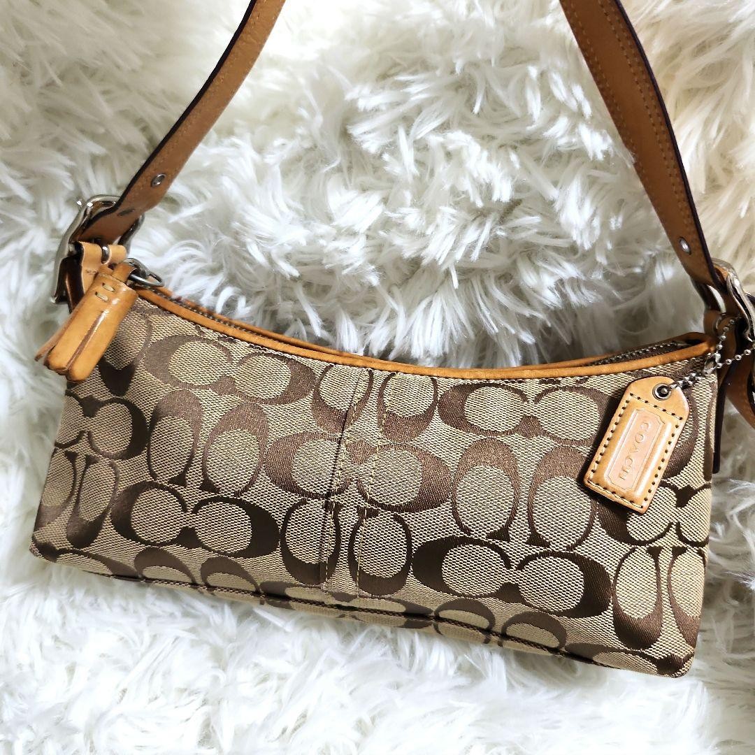 Coach Signature Handbag Accessory Pouch 8K01 Pre-Owned